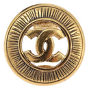 CHANEL COCO Mark Earring Metal Gold Tone CC Auth 198443V-3