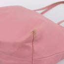 LOEWE Tote Bag Leather Pink Silver Auth 198452-14