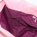 LOEWE Tote Bag Leather Pink Silver Auth 198452-19