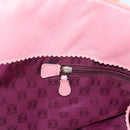 LOEWE Tote Bag Leather Pink Silver Auth 198452-20