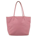 LOEWE Tote Bag Leather Pink Silver Auth 198452-13