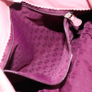 LOEWE Tote Bag Leather Pink Silver Auth 198452-21