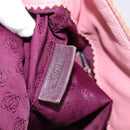 LOEWE Tote Bag Leather Pink Silver Auth 198452-12