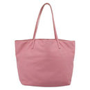 LOEWE Tote Bag Leather Pink Silver Auth 198452-2