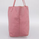 LOEWE Tote Bag Leather Pink Silver Auth 198452-3
