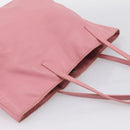 LOEWE Tote Bag Leather Pink Silver Auth 198452-6