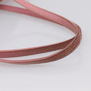 LOEWE Tote Bag Leather Pink Silver Auth 198452-8