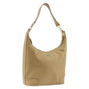 GUCCI Shoulder Bag Leather Beige Gold 001 4204 Auth 198453-1