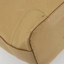 GUCCI Shoulder Bag Leather Beige Gold 001 4204 Auth 198453-12