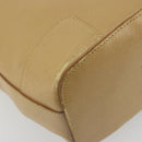 GUCCI Shoulder Bag Leather Beige Gold 001 4204 Auth 198453-14