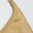 GUCCI Shoulder Bag Leather Beige Gold 001 4204 Auth 198453-16