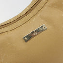 GUCCI Shoulder Bag Leather Beige Gold 001 4204 Auth 198453-17