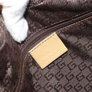GUCCI Shoulder Bag Leather Beige Gold 001 4204 Auth 198453-19