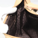 GUCCI Shoulder Bag Leather Beige Gold 001 4204 Auth 198453-21