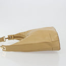 GUCCI Shoulder Bag Leather Beige Gold 001 4204 Auth 198453-5