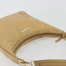 GUCCI Shoulder Bag Leather Beige Gold 001 4204 Auth 198453-6