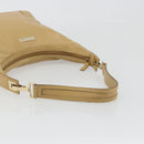 GUCCI Shoulder Bag Leather Beige Gold 001 4204 Auth 198453-7
