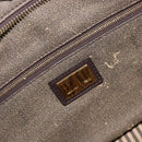 FENDI Zucca Canvas Tote Bag PVC Brown Black Auth 198456-19
