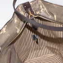 FENDI Zucca Canvas Tote Bag PVC Brown Black Auth 198456-20
