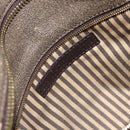 FENDI Zucca Canvas Tote Bag PVC Brown Black Auth 198456-12