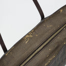 FENDI Zucca Canvas Tote Bag PVC Brown Black Auth 198456-8