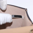 Chloe Nile Minaudière Hand Bag Patent Beige Gold Tone Auth 198468A-12