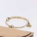 Chloe Nile Minaudière Hand Bag Patent Beige Gold Tone Auth 198468A-8