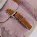 PRADA Backpack Nylon Pink Silver Auth 198471-21