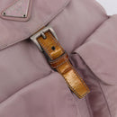 PRADA Backpack Nylon Pink Silver Auth 198471-23