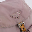PRADA Backpack Nylon Pink Silver Auth 198471-24