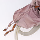 PRADA Backpack Nylon Pink Silver Auth 198471-25