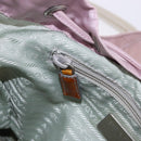 PRADA Backpack Nylon Pink Silver Auth 198471-29