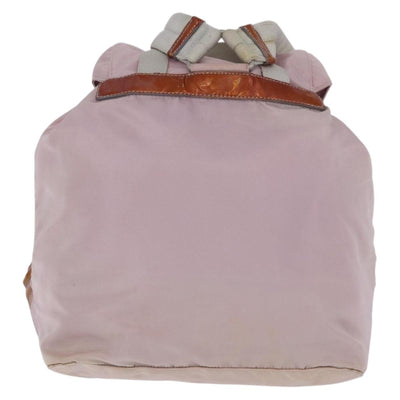 PRADA Backpack Nylon Pink Silver Auth 198471 - 0