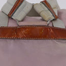 PRADA Backpack Nylon Pink Silver Auth 198471-3