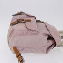 PRADA Backpack Nylon Pink Silver Auth 198471-4