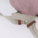 PRADA Backpack Nylon Pink Silver Auth 198471-14