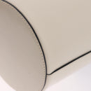 Salvatore Ferragamo Gancini Shoulder Bag Leather Ivory Gold Tone Auth 198472A-9