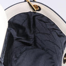 Salvatore Ferragamo Gancini Shoulder Bag Leather Ivory Gold Tone Auth 198472A-17