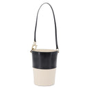 Salvatore Ferragamo Gancini Shoulder Bag Leather Ivory Gold Tone Auth 198472A-13