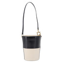 Salvatore Ferragamo Gancini Shoulder Bag Leather Ivory Gold Tone Auth 198472A-2