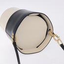 Salvatore Ferragamo Gancini Shoulder Bag Leather Ivory Gold Tone Auth 198472A-6