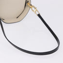 Salvatore Ferragamo Gancini Shoulder Bag Leather Ivory Gold Tone Auth 198472A-7