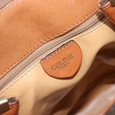 CELINE Macadam Shoulder Bag PVC Leather Brown Gold Tone Auth 198476-17