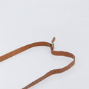 CELINE Macadam Shoulder Bag PVC Leather Brown Gold Tone Auth 198476-8
