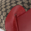 GUCCI GG Canvas Hand Bag Navy Red 02 1121 Auth 198477-9