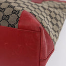 GUCCI GG Canvas Hand Bag Navy Red 02 1121 Auth 198477-14