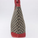 GUCCI GG Canvas Hand Bag Navy Red 02 1121 Auth 198477-3