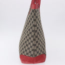 GUCCI GG Canvas Hand Bag Navy Red 02 1121 Auth 198477-4