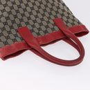 GUCCI GG Canvas Hand Bag Navy Red 02 1121 Auth 198477-6