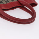 GUCCI GG Canvas Hand Bag Navy Red 02 1121 Auth 198477-7